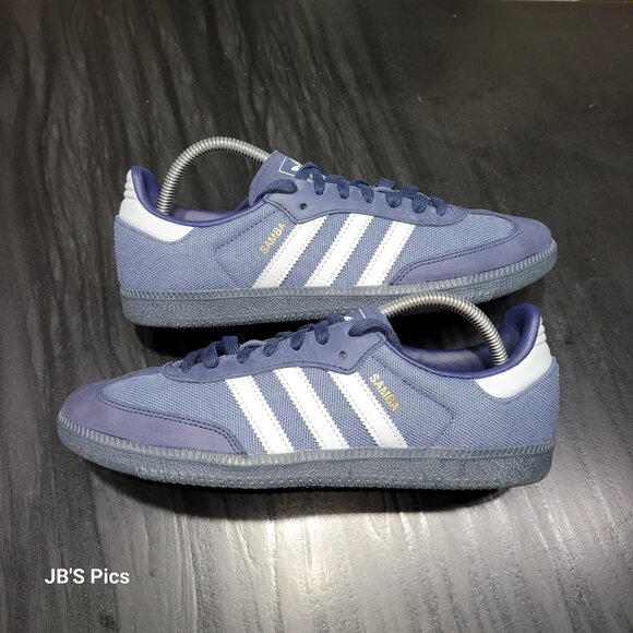 Adidas Samba Originals Men's Size 9.5 OG Preloved Ink Halo Blue Indigo ID1454 - Picture 5 of 14
